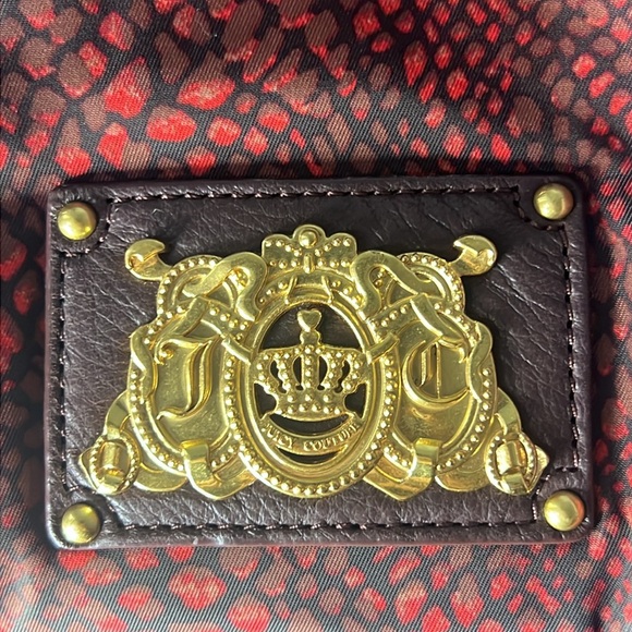 JUICY COUTURE Y2K BROWN BURGUNDY MALIBU DAYDREAMER BAG - Picture 3 of 16